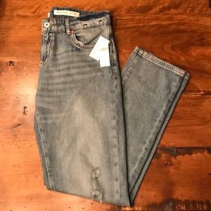 Pilcro Anthropologie Slim Boyfriend Crop Jeans